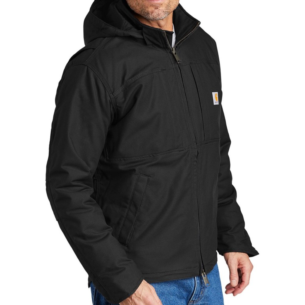 (NWT) Carhartt Mens Full Swing Cryder Zip Up Jacket Black - Picture 4 of 7